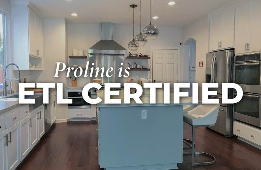 Proline is ETL Certified