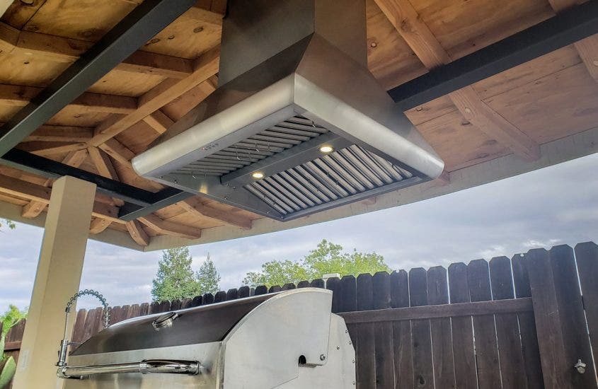 Outdoor Vent Hood Over Grill