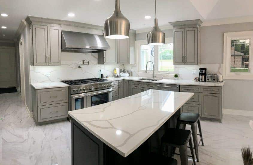 PLFW 832 in Kitchen with Marble Countertops
