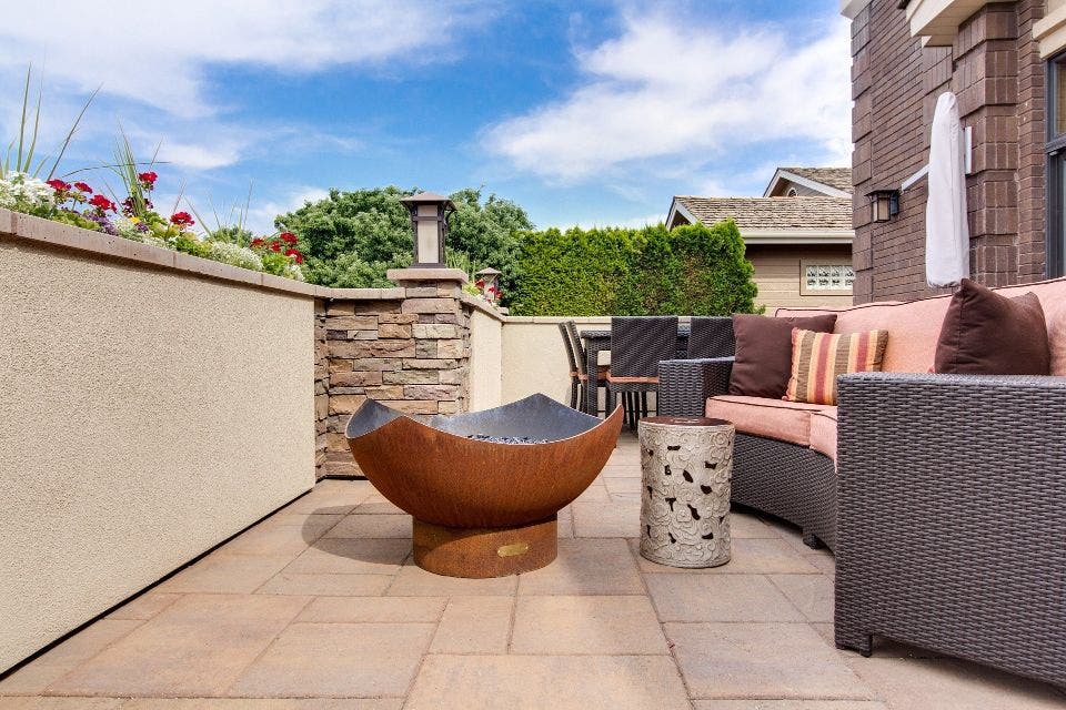 Outdoor Patio with Couch