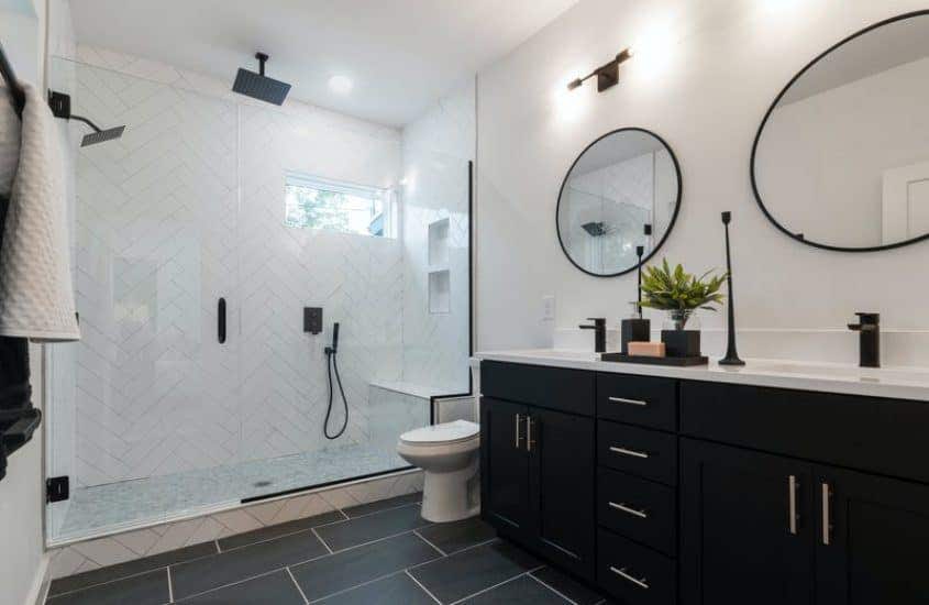 Modern Bathroom with Shower Head