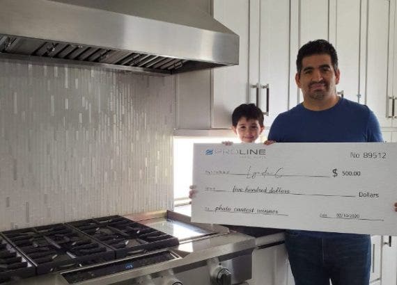 Proline Photo Contest Winner With Check
