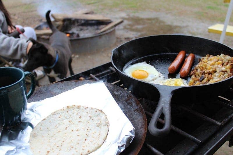 Cast Iron Breakfast Outside