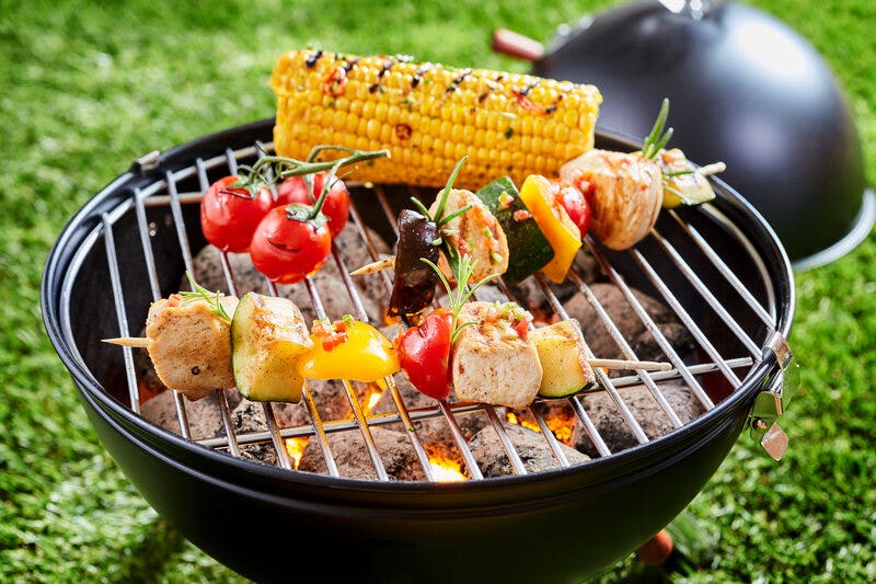 Vegetables on Charcoal Grill