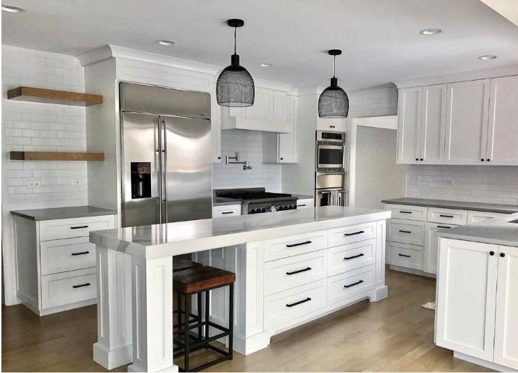 Custom Cabinetry in White Kitchen