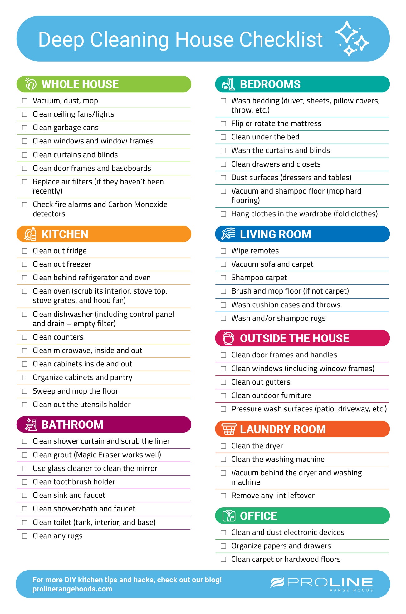 Free Printable Deep Cleaning House Checklist And Tips