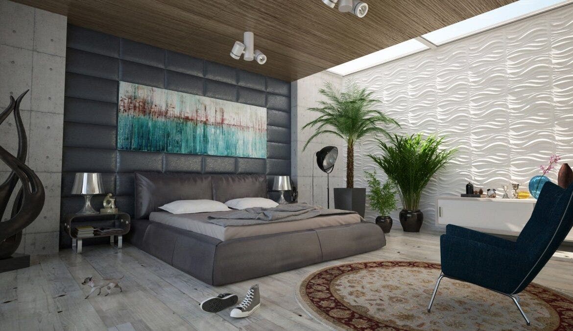 grey bedroom decor