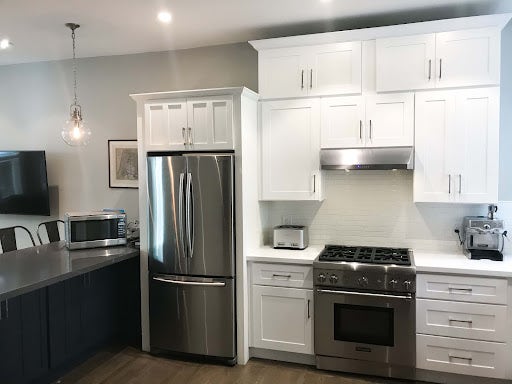 White Cupboards Small Hood