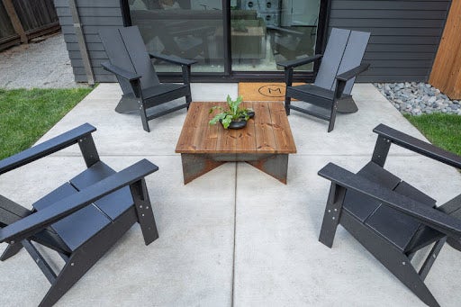 Poured concrete patio - outdoor flooring options