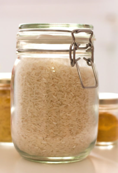 Dry Rice in a Jar
