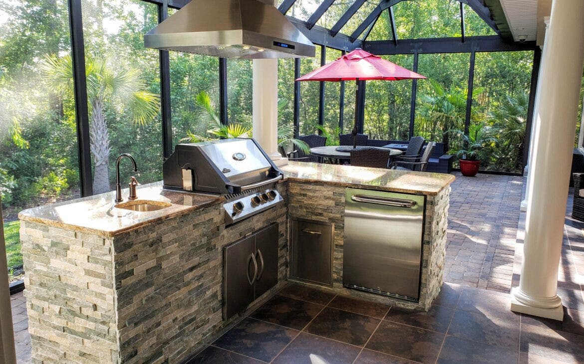 how to install kitchen access doors in your outdoor kitchen