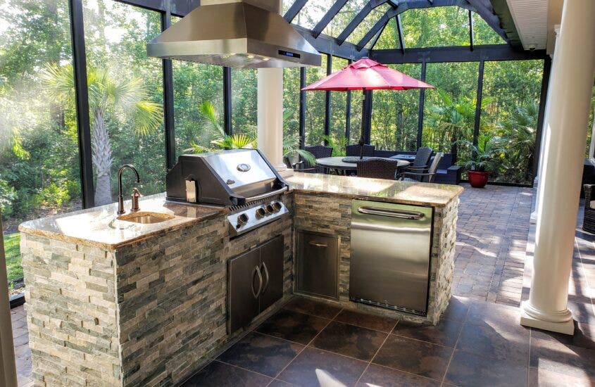 how to install kitchen access doors in your outdoor kitchen