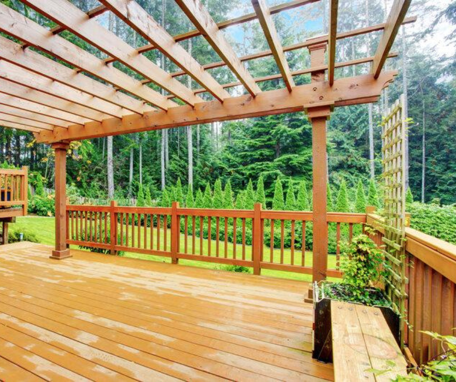 Tall pergola on elevated deck - Can you put a pergola on a raised deck?