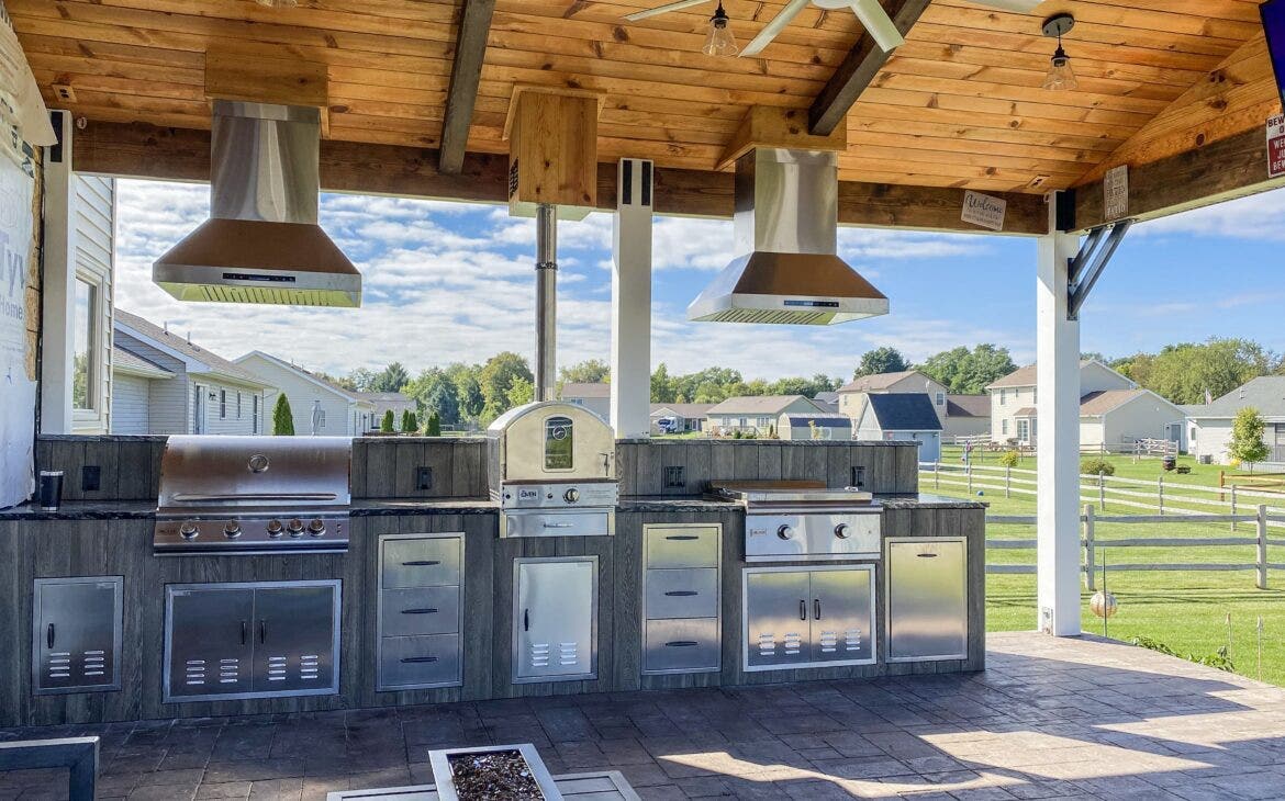 Range hood over grill - do you need a permit for an outdoor kitchen?