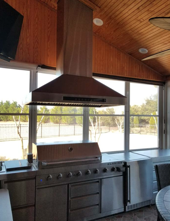 Range Hood over a Grill