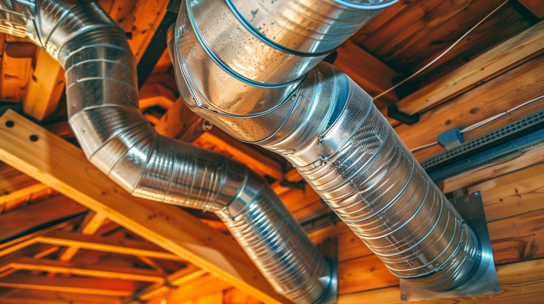 residential ductwork for a range hood and HVAC